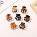 QIYUE Acetate Small Pumpkin Shark Clip Ponytail Hair Accessory Hair Clip
