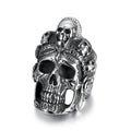 Fashion Jewelry Rings Personalized Custom Vintage Style Northern Ghost Army Skull Stainless Steel Ring for Men Male Size 7- 15