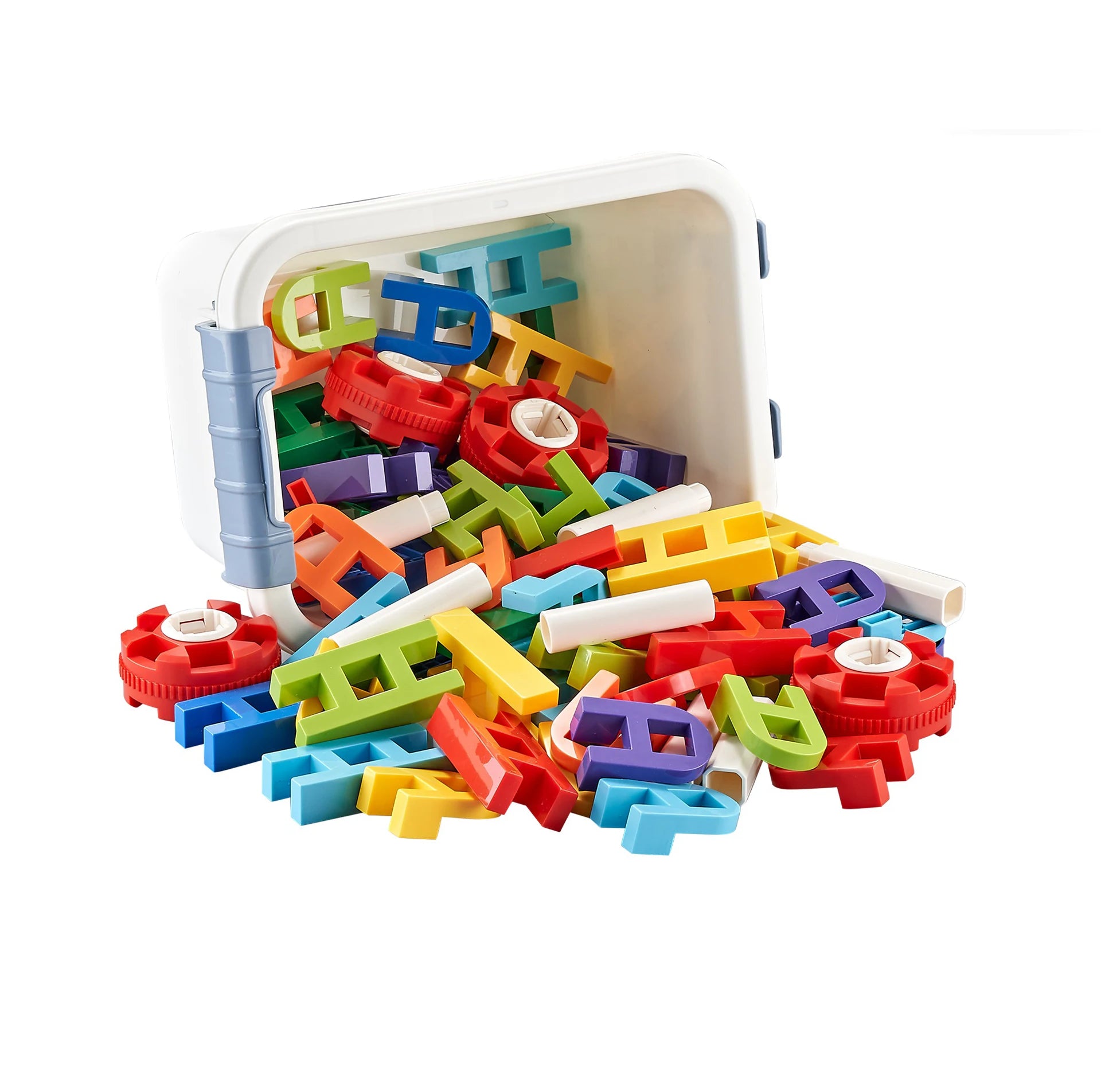 Manufacturer ABS Alphabet Blocks Play Set Educational Creative Diy Assembly H-shaped Bricks Game Building Blocks Eco-friendly