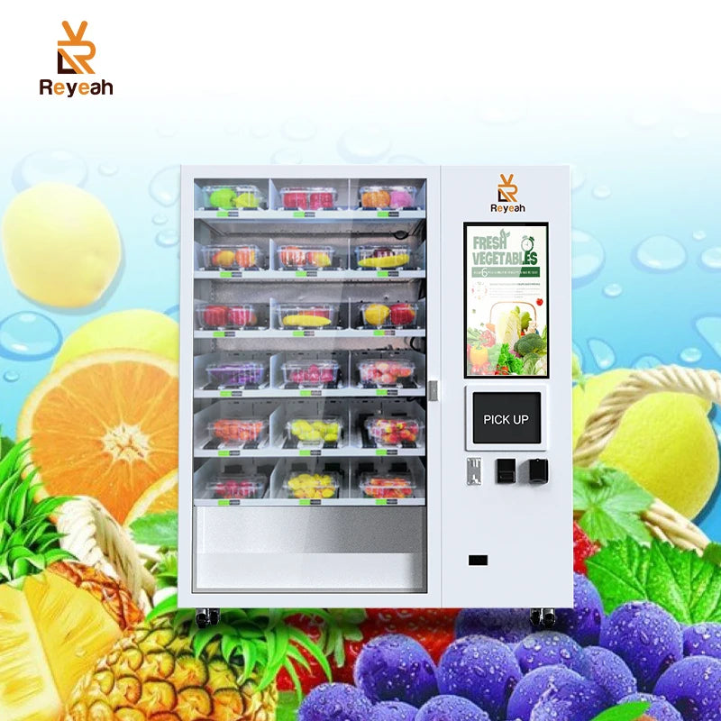 Reyeah Large Capacity Smart Fridge Vending Machine Milk Vending Machines Atm Retail Vending Machine