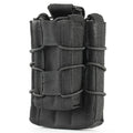 MOLLE Tactical Open Top Double Decker Single Mag Pouch Black Cartridge Clip Pouch Hunting Bag
