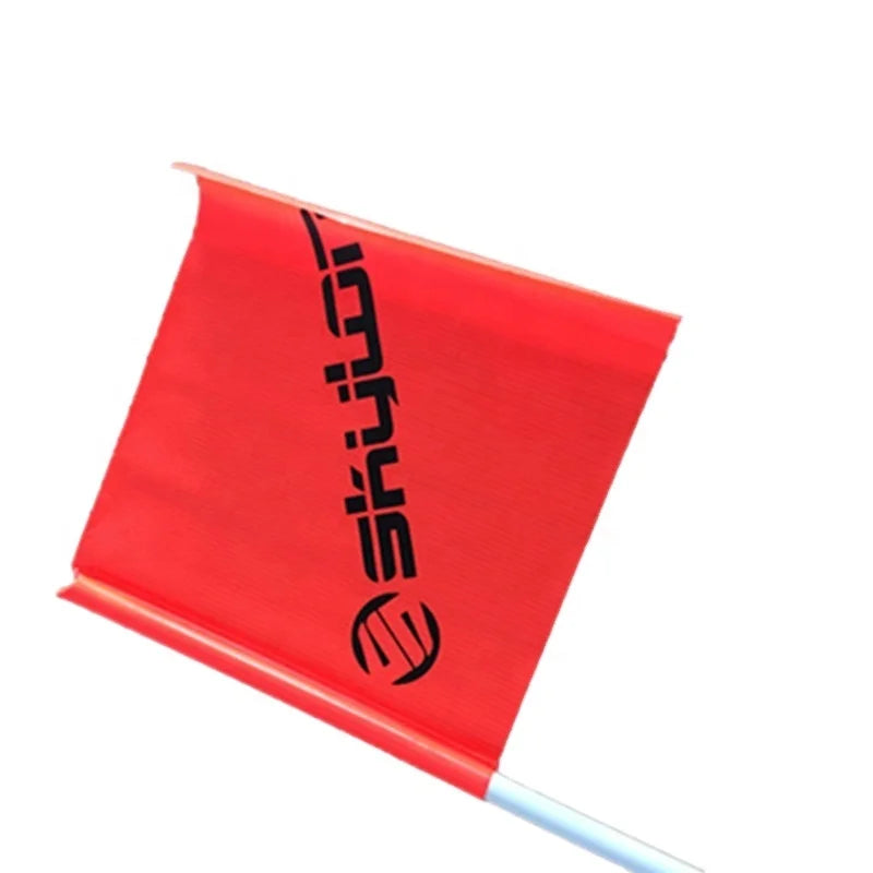 Outdoor Traffic Safety PVC Caution Bunting Flag Custom Orange Warning Safety Flag Factory Product