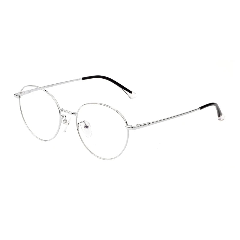 Vintage Design Silver Round Frame Optic Optical Metal Eyeglasses Glasses Unisex