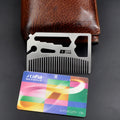 Manufacturer Customized logo Pocket Beard Comb  Men's Beard Care Comb Gentleman Metal Comb