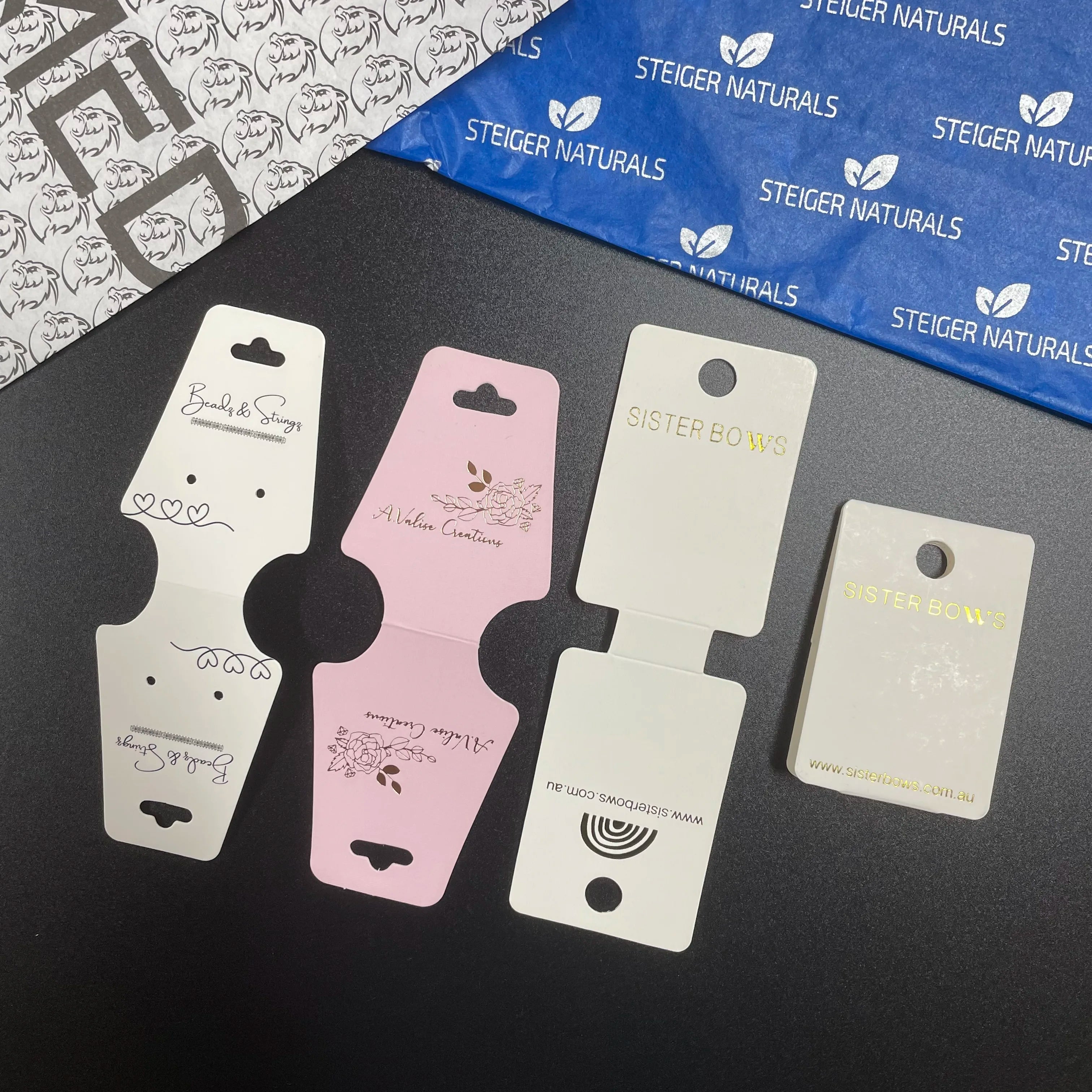 Cheap Custom Colorful Paper Cardboard for Jewelry Display Necklace Cards Cute Design Earring Card