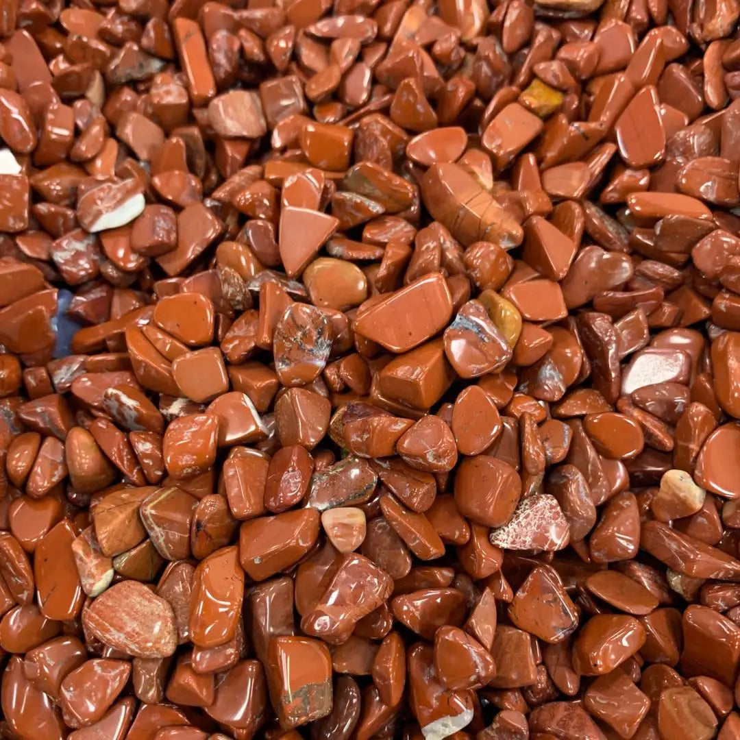 Wholesale Polished Red jasper Chips Gravel Irregular Shape Chakra Feng Shui Healing Crystals Stones Customized Sizes Free