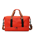 Men's Designer Custom Black Workout Overnight Duffle Bag Embroidered Polyester & Oxford Material Waterproof Zipper Closure