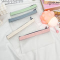 Mixed Color School Supplies INS Organizer Pencil Bag Pen Pouch Portable Transparent Clear Plastic Pouch With Zipper for Receipt
