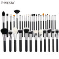 IPRESTA Brush Make Set up Black Luxury Makeup Brush Set Kit 35PCS Wood Handle Private Label Foundation Cosmetic Makeup Brush
