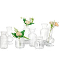Hot Sale European Style Mini Clear Glass Vase Flower Wedding Decoration Glass Vases Wedding Centerpiece Clear