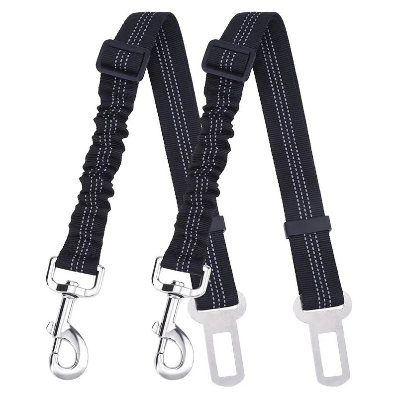 Wholesale Car Leash Collar for Small Dogs Car Seat Belt Nylon Retractable Reflective  Pet Accessories Travel Dog Leash