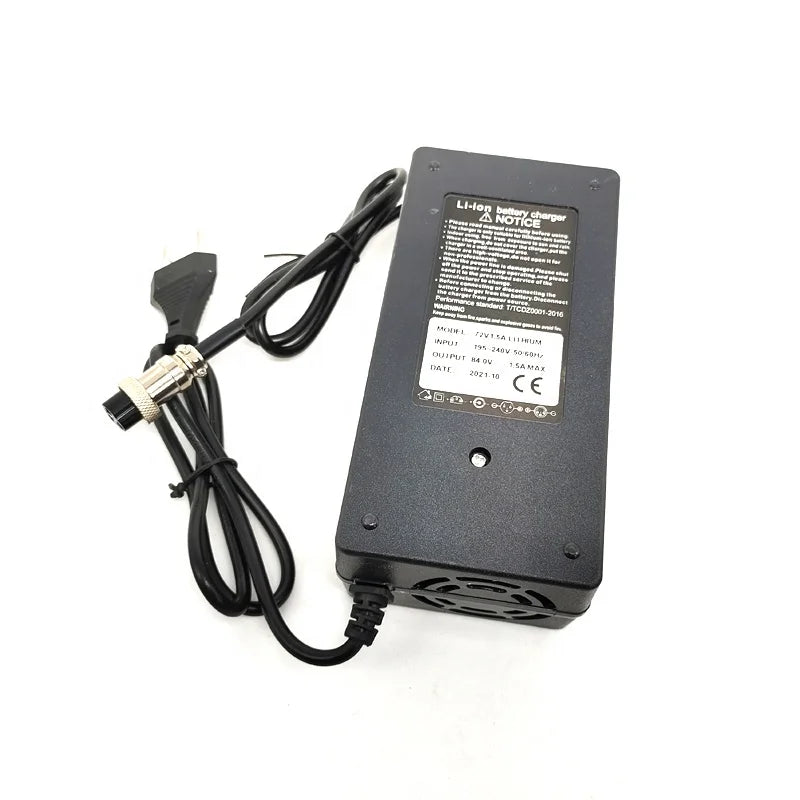 Escooter Adapter 84V 2A Charger GX16 Adapter for Kugoo Zero Kaab Dualtron Ultra Electric Scooter Spare Parts Power Supply
