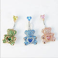 Gaby New Arrive Bear  Navel Belly Ring 925 Sterling Silver Navel Piercing Jewelry Body Piercing Jewelry Wholesale
