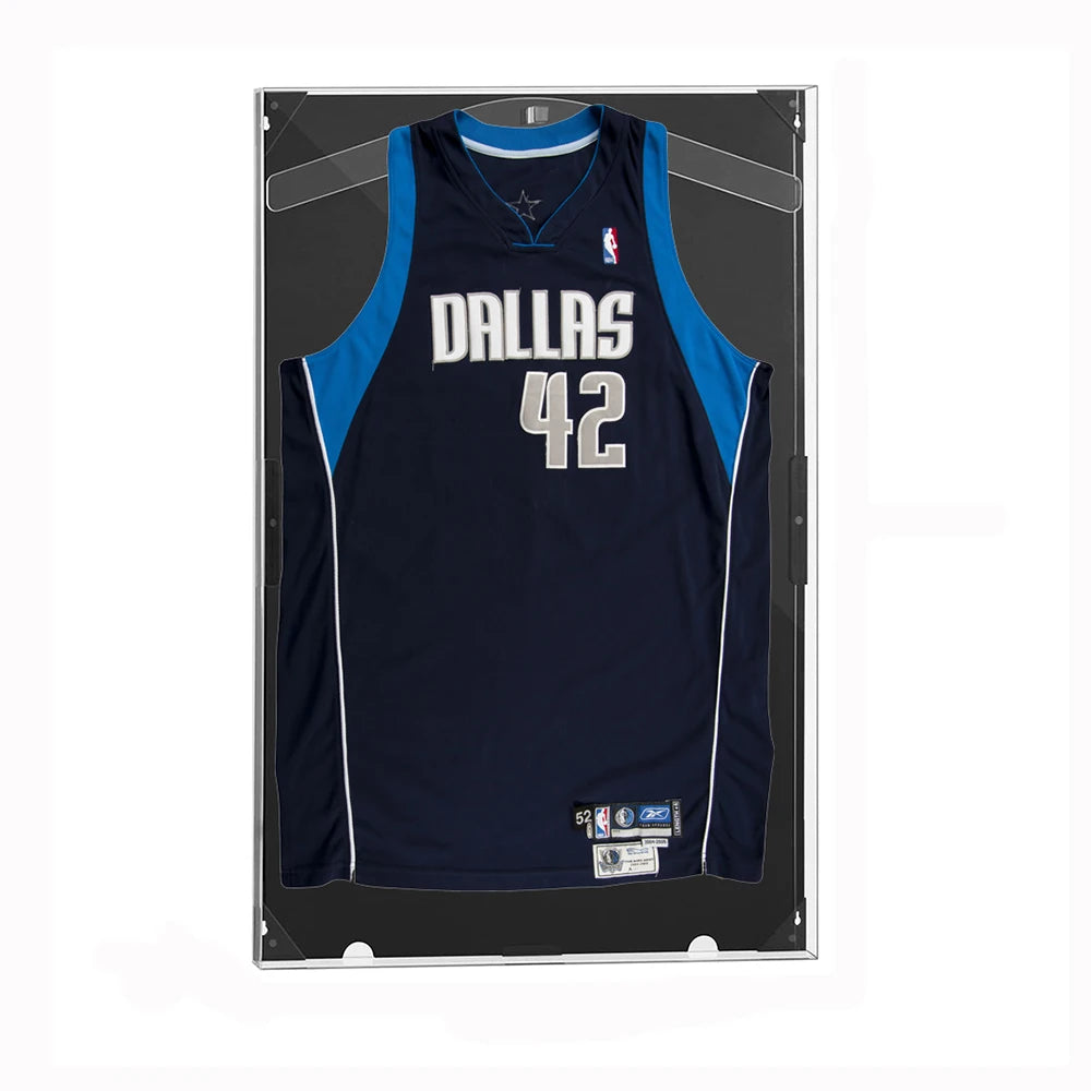Customized Modern Wall Mount Jersey Frame Display Case with High Transparency and Magnetic Lid
