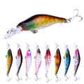 Deep Diving Shading-x Slow Sinking Minnow Wobbler 80mm 6.3g Hard Lure MI082 for Bass Pike Fishing