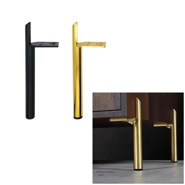 Modern Chrome Stainless Steel Gold Furniture Legs for Sofa and TV Cabinet Kitchen Use Model VT-03.095-1