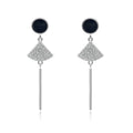 Wholesale New Fashion 925 Sterling Silver Simple Round Disc Fine Earrings Jewelry