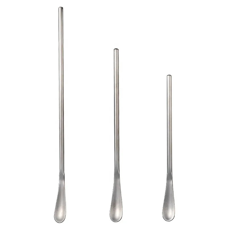 Hot Sell 304 Stainless Steel Long Handle Bar Spoon Coffee Stirring Spoon for Milk Tea Cocktail Mixing Stick Wedding Favor Gift