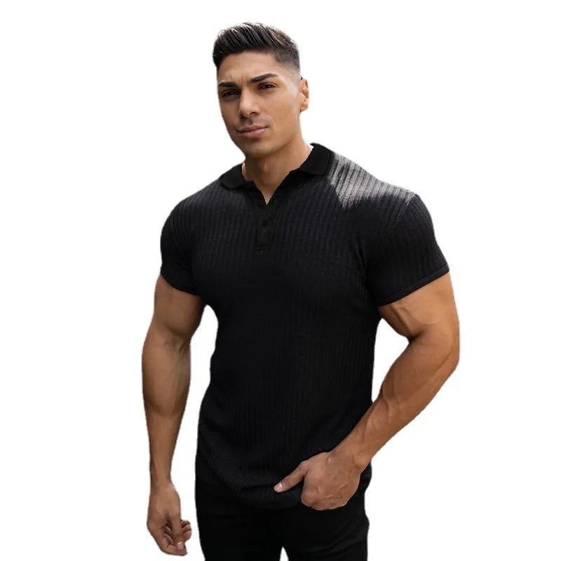 Fashion Everyday Wear Customized Logo Breathable Mens Custom Polo Tshirt