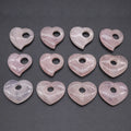 HZ Wholesale natural crystal gemstone necklace heart rose crystal pendant crystals