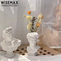 Polyresin Crafts Desk Decor David Bust Statue Figurine Vase Artificial Style Sculpture for Home Decoration
