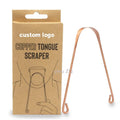 Wholesale Custom Oral Care Hygiene Tongue Cleaner Metal U-shaped Copper Tongue Cleaner Scraper
