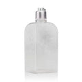 New Arrival 260ml Translucent Pink Frosted PET Shampoo Bottle Oval Shape Silver Screw Cap for Shower Gel Body Lotion Wig Use