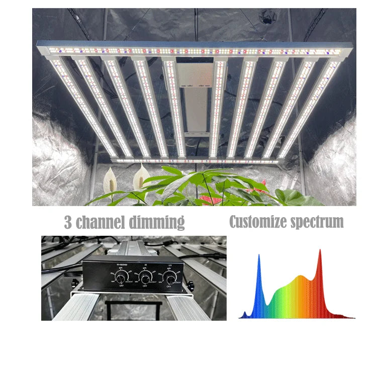 Original Samsung Lm301h Grow Lights Lm301h Evo Mint White Balanced PPFD 3 Channel  800W 1000W 1200W Custom Led Grow Light