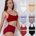 STBW-B1606# Solid Color Breathable Bra Suit Women's Sexy Underwear Ladies Customized logo Lingerie