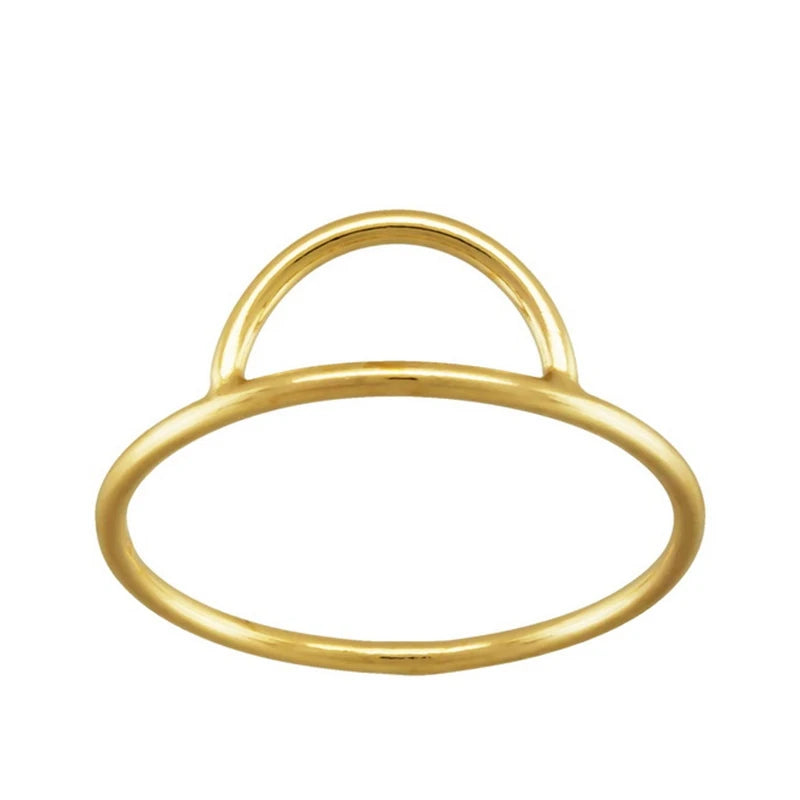 High Grade Minimalist Single Arch Rings 14K Gold Filled Rings for Men Women Jewelry