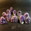 Wholesale High Quality Natural Crystal Small Size Amethyst Cluster Geode Healing Crystal Decoration for Healing.