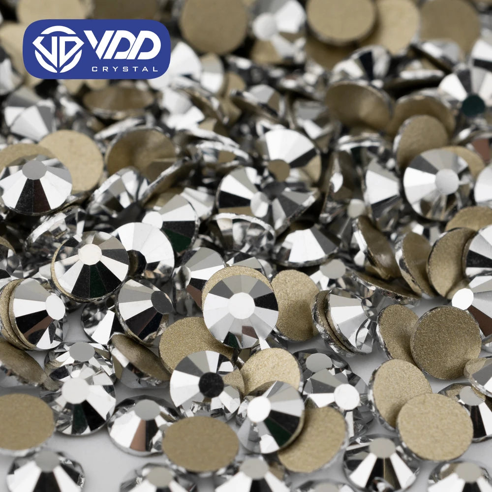 VDD 066 Labrador High Quality Glass Rhinestones Crystal Glod Back Flatback Strass Stones Nail Art DIY Crafts Decorations
