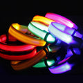 Luminous Fluorescent Nylon Rechargeable Collar De Perro Mascota Illuminating Flashing Led Light Safety Pet Supplies Dog Collar