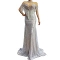 Silver Dresses  Woman Singer Birthday Party  Diamond Tassel Wedding Dress Bridal Gown Evening Fabric Prom Dress