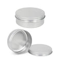 Custom Round Lip Balm Custom logo Tin  Box Packaging Aluminum Metal Jar Container Empty Aluminum Can Containers Small Metal Tins