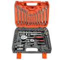 61-Piece CR-V Multi-Functional Household Car Repair Tool Set 1/4 Inch Drive Socket Ratchet Wrench Chrome Vanadium Steel Hand OEM