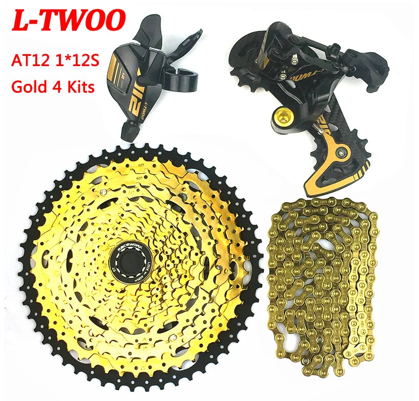 LTWOO AT12 1X12S 12-Speed Bicycle Derailleur Groupset with M6100 Shift Lever 12-Speed Rear Derailleur