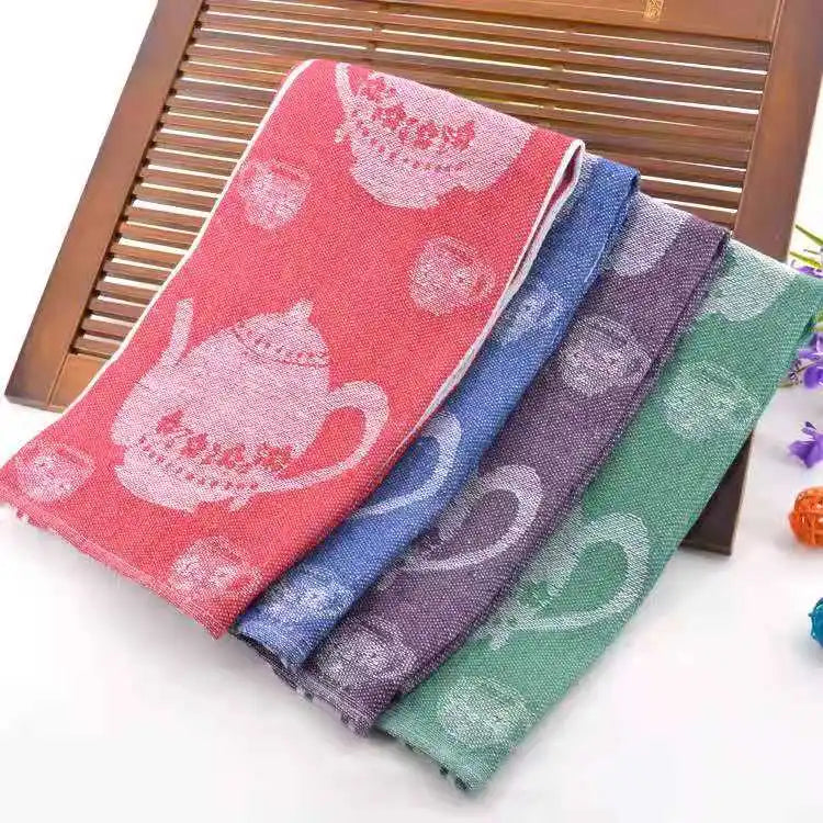 Manufacturer Wholesale 40*60 cm Solid Pattern Cotton Kitchen Tea Towel Bath Washcloths