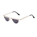 STORY STY3530D Trendy Personality Street Shooting Semi-circular Red Sun Glasses Vintage Metal Half Frame Sunglasses for Women