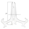 7 Inch Clear Easel Stand Lightweight Practical Transparent 7 Inch Plastic Plate Holder
