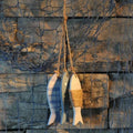 Eco-Friendly Mediterranean Fish Wooden Wall Hanging Ornament HYF08 for Cafe Shop Decoration