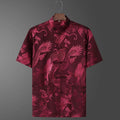 2025  Fashion Solid Chinese Traditional Style Dragon Pattern Men Tops Tang Suit Short Sleeve CTCS-006