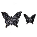 Hot Fix Crystal Butterfly Motifs Iron on Rhinestone Animal Shape Applique Patches for Clothing Shoes Bags
