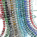 8mm Faceted Round Ball Beads Crystal Silver Plated Lantern Jewelry Accessories Glass Crystal Bead Strand Lampwork Crystal
