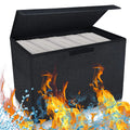 Custom Collapsible Foldable Black Comic Book Storage Archive Bins Rectangle Cases-Short Long Graded Comic Book Storage Solution