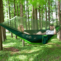 Outdoor Camping Hammocks With Mosquito Net 1-2 Person Portable Travel Camping Fabric Hanging Swing Hammocks Bed Garden Furniture