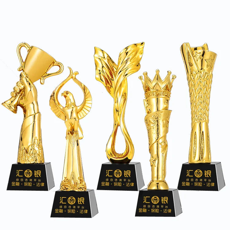 Factory Wholesale Customized League Award Crystal Resin Trophy Award