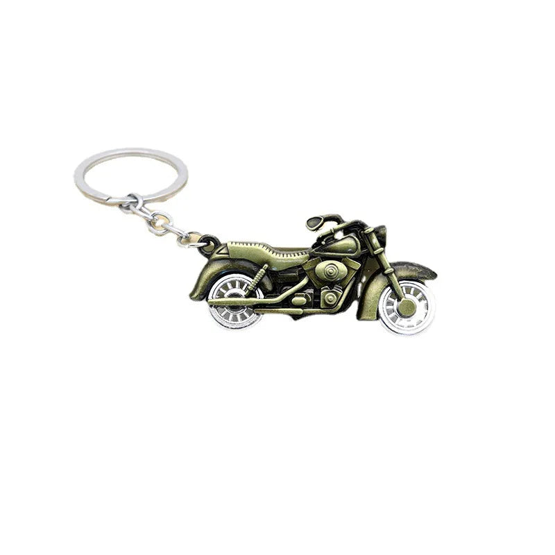 Motorcycle Key Chain Pendant Simulation Motorcycle Wheel Will Move