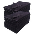 100% Cotton Black Bleach Proof Bleach Safe Bleach Resistant Hand Towels for Salon Spa