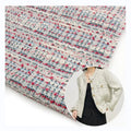 Fashion style manufacturer jacquard tweed coat fabric fancy yarn luxury tweed fabric for dresses
